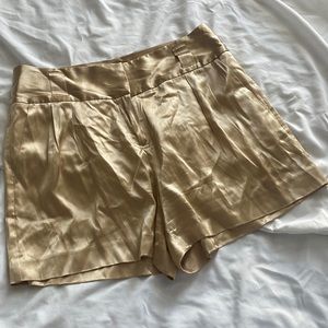 High wasted tan shorts